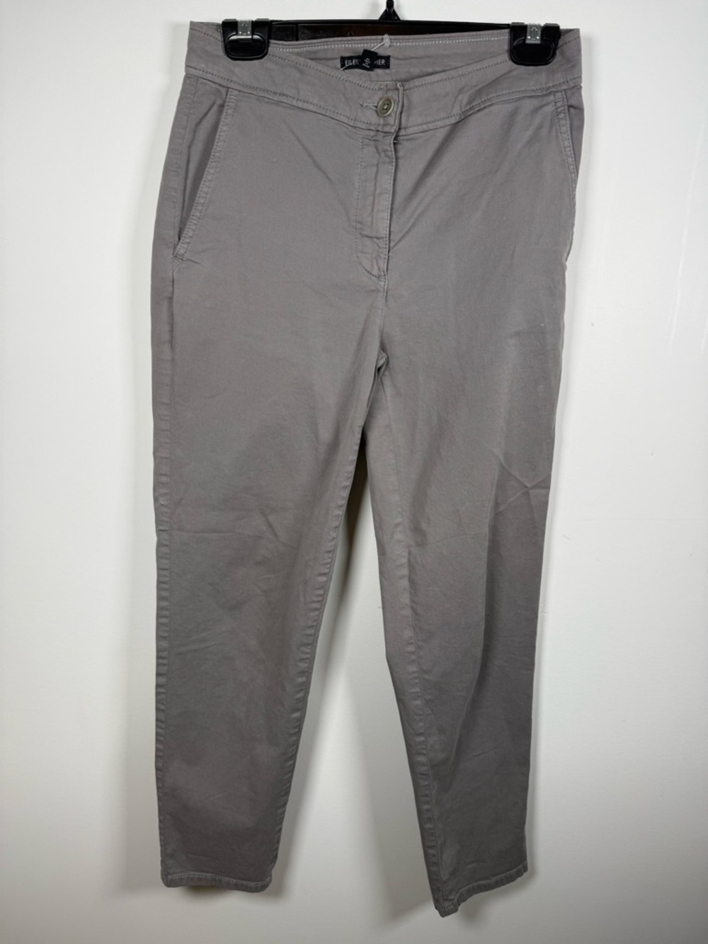 💙EILEEN FISHER | Grey Organic Cotton Crop Trousers
